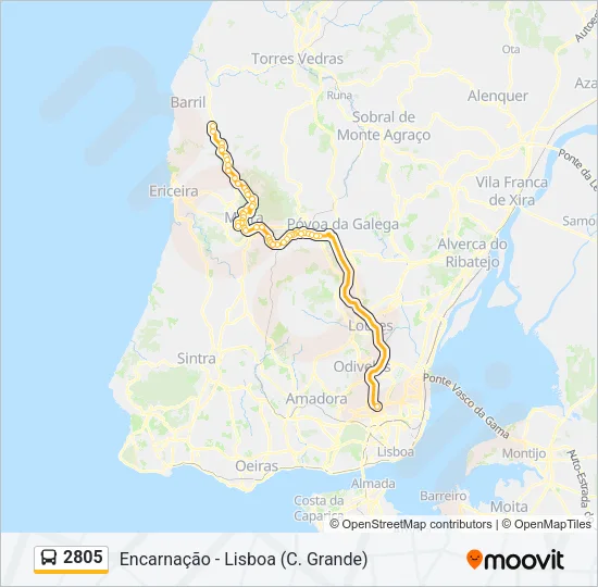 2805 Bus Line Map