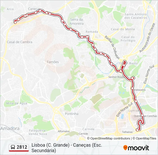 2812 Bus Line Map