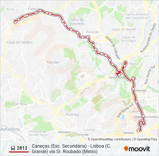 2812 Bus Line Map