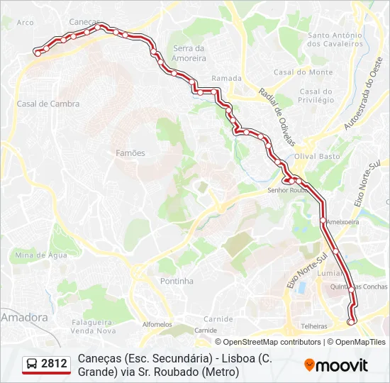 2812 Bus Line Map