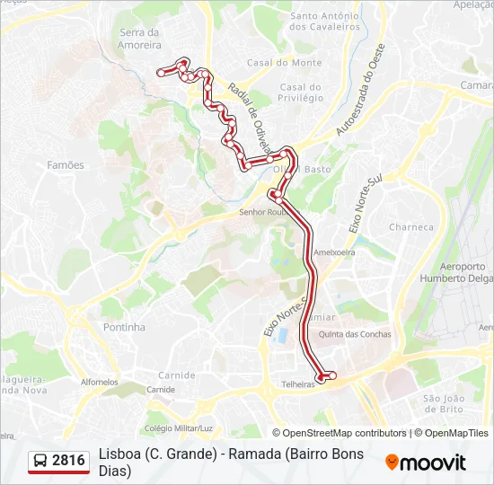 2816 Bus Line Map