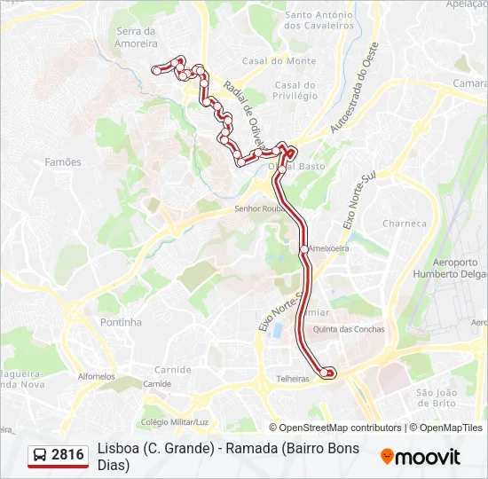 2816 Bus Line Map