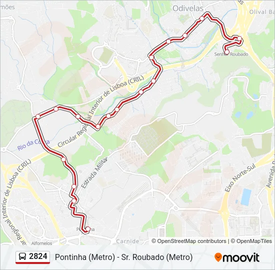 2824 Bus Line Map