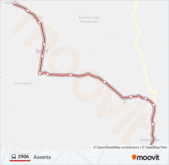 2906 bus Line Map