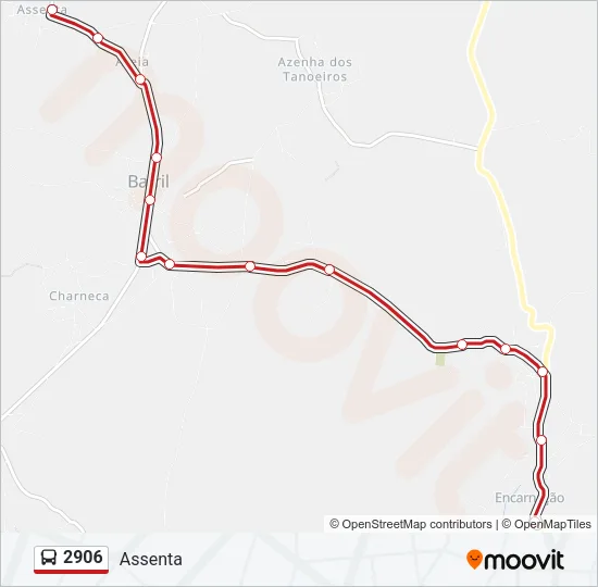 2906 Bus Line Map