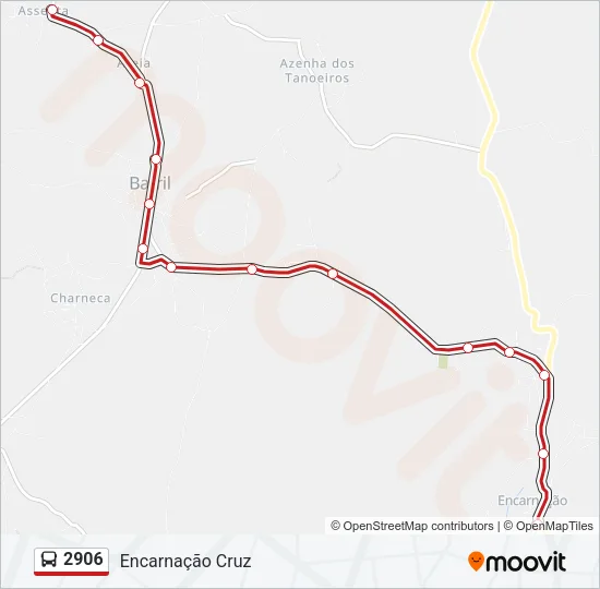 2906 Bus Line Map