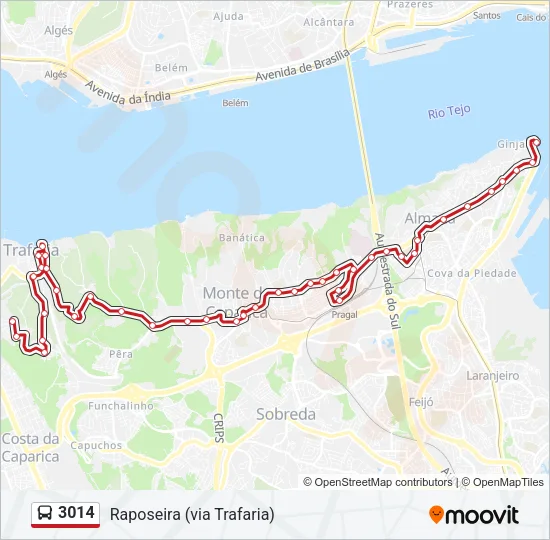3014 Bus Line Map