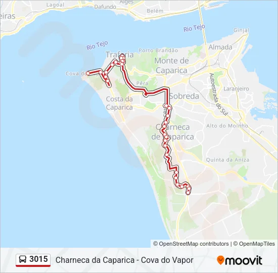3015 Bus Line Map