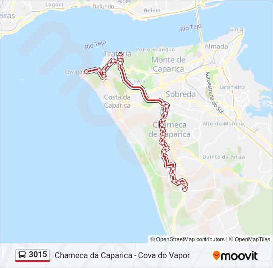 3015 bus Line Map