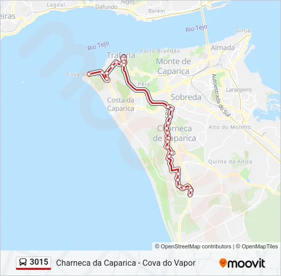 3015 Bus Line Map