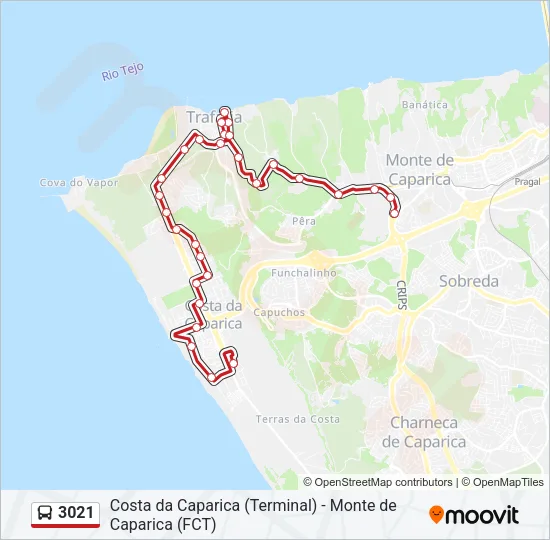 3021 Bus Line Map