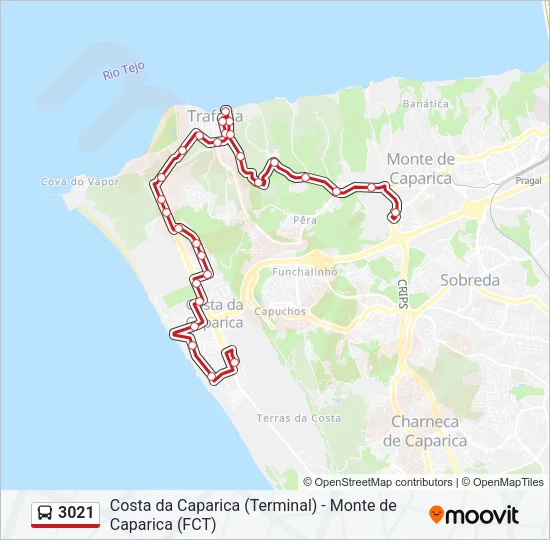 3021 Bus Line Map
