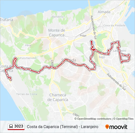 3023 Bus Line Map