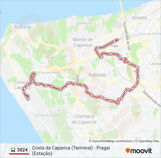 3024 Bus Line Map