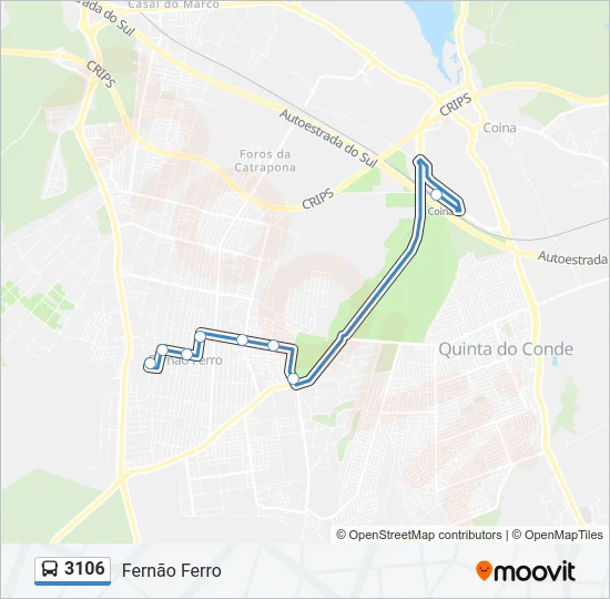 3106 Bus Line Map