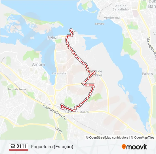 3111 Bus Line Map