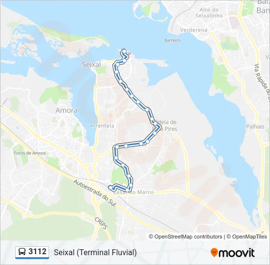 3112 Bus Line Map