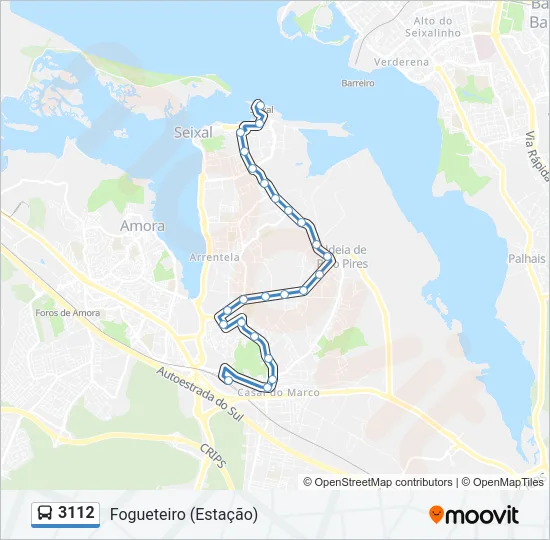 3112 Bus Line Map
