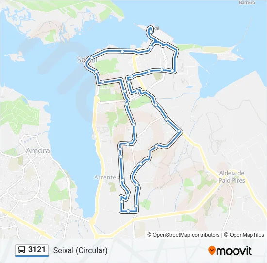 3121 Bus Line Map