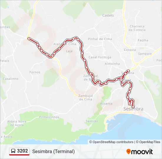3202 Bus Line Map