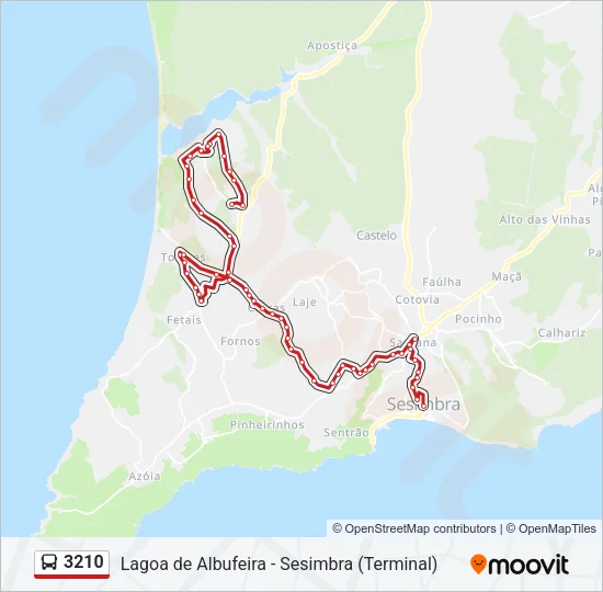 3210 Bus Line Map