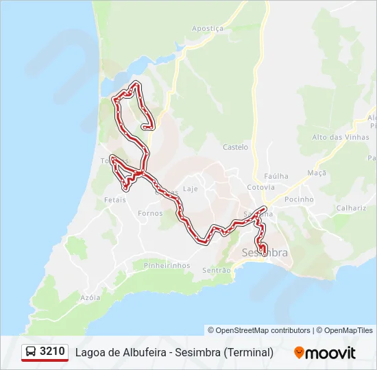 3210 Bus Line Map