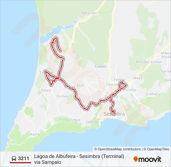3211 Bus Line Map