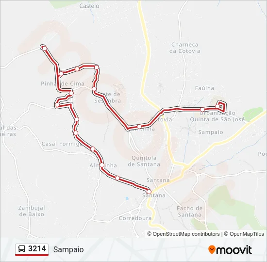 3214 Bus Line Map