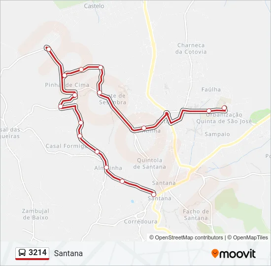 3214 Bus Line Map