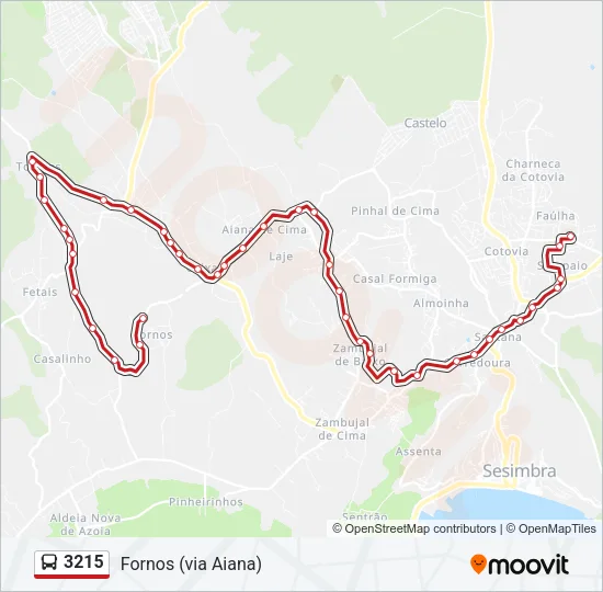 3215 Bus Line Map