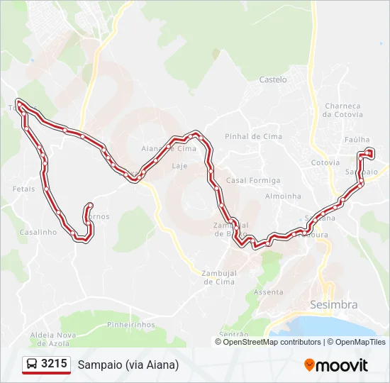 3215 Bus Line Map