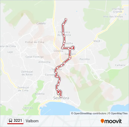 3221 Bus Line Map