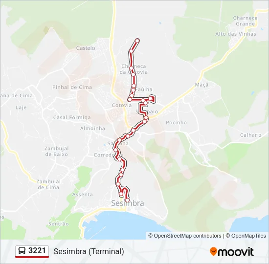 3221 Bus Line Map
