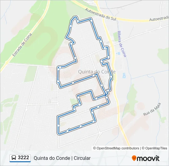 3222 Bus Line Map