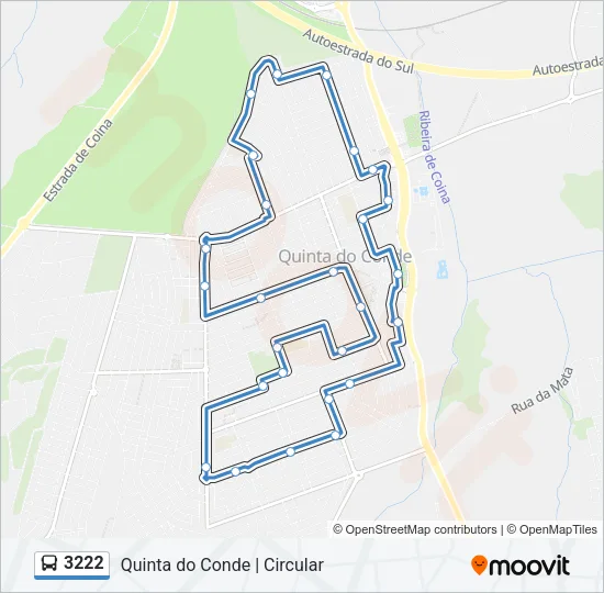 3222 Bus Line Map