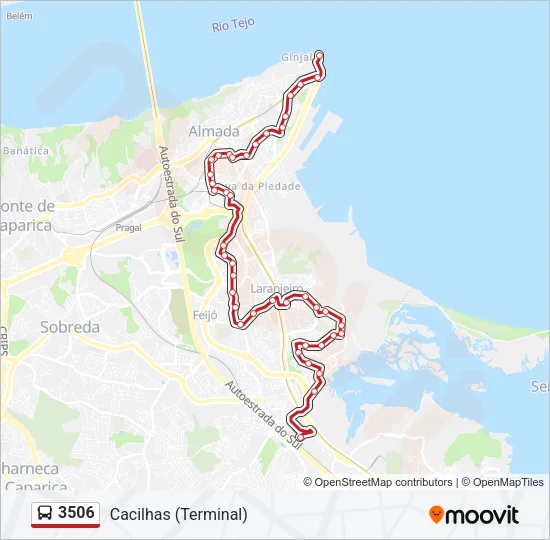 3506 Bus Line Map