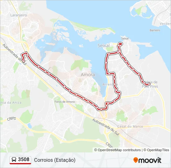 3508 Bus Line Map