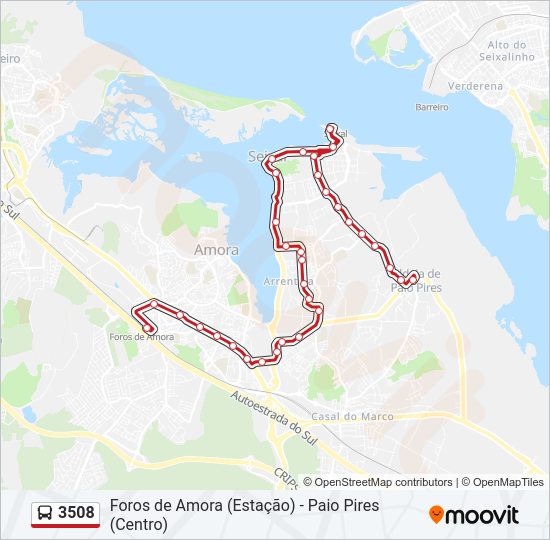 3508 bus Line Map