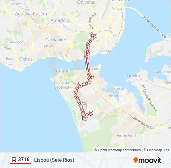 3716 Bus Line Map
