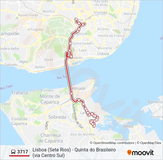 3717 Bus Line Map
