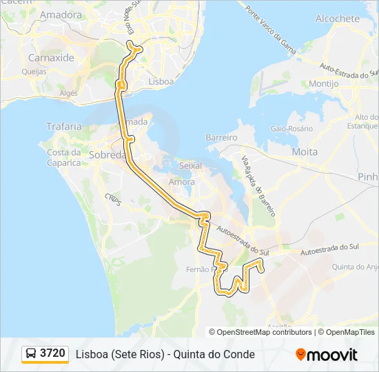 3720 Bus Line Map