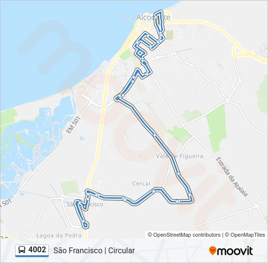 4002 Bus Line Map