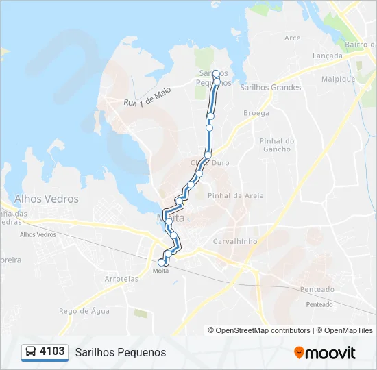 4103 Bus Line Map