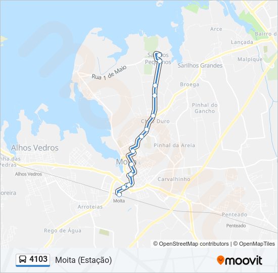 4103 bus Line Map