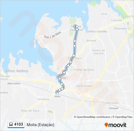 4103 Bus Line Map