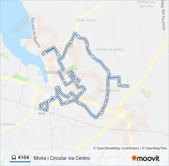 4104 Bus Line Map