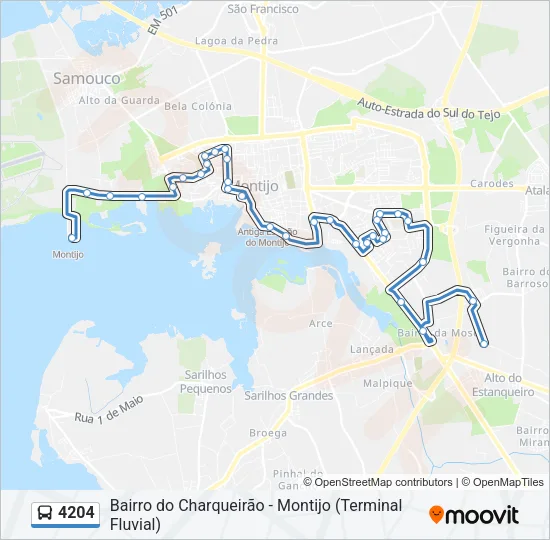 4204 Bus Line Map