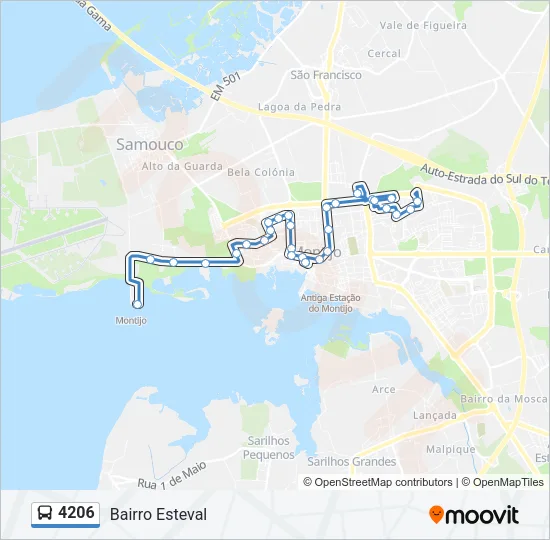 4206 Bus Line Map