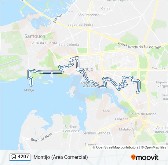 4207 Bus Line Map