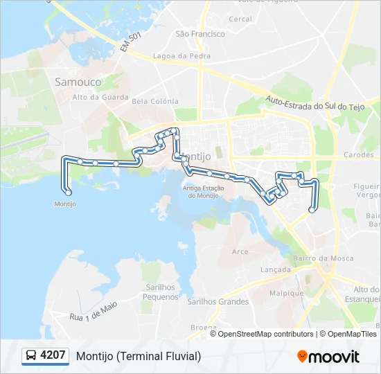 4207 Bus Line Map